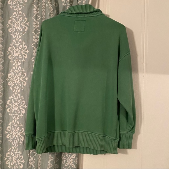 Aerie Women’s Down To Earth Quarter Zip in Green, Size small oversized - Picture 10 of 16